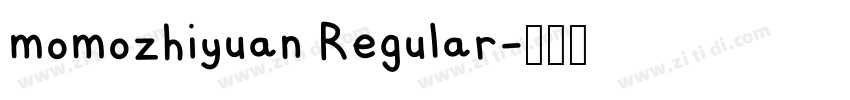momozhiyuan Regular字体转换